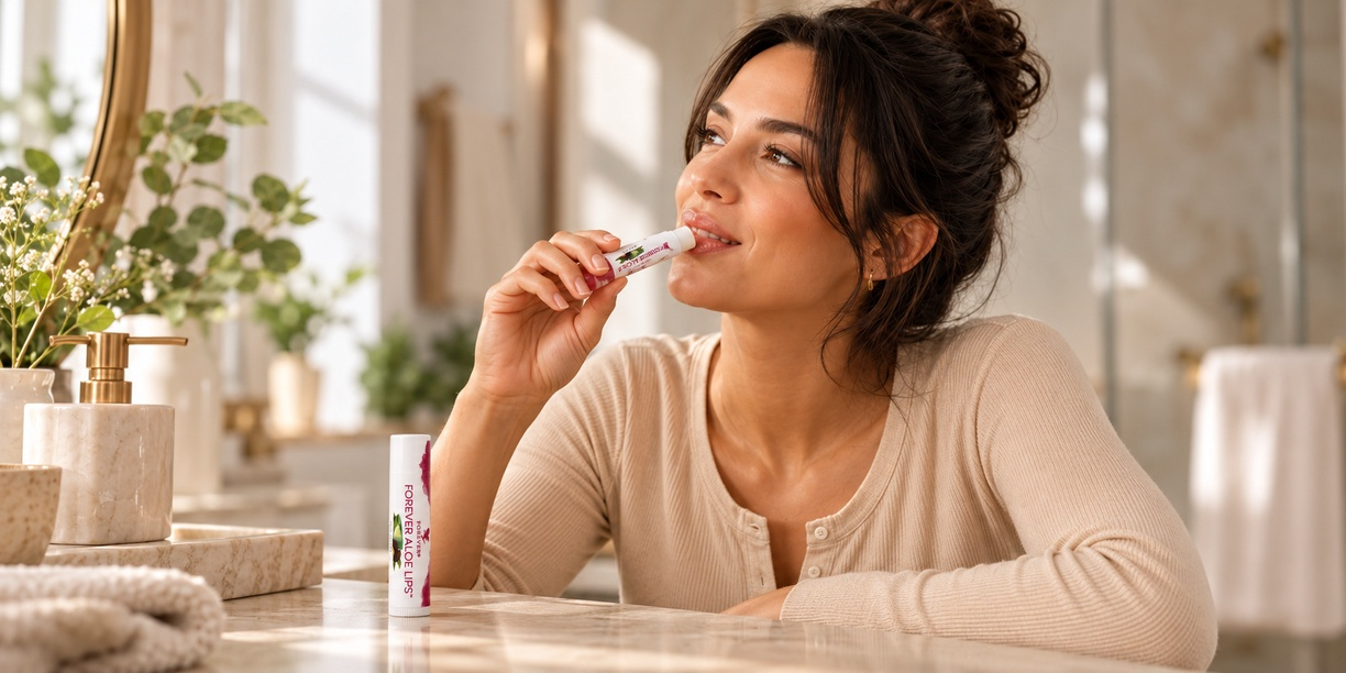 T�rre l�ber? L�bepleje med Forever Aloe Lips