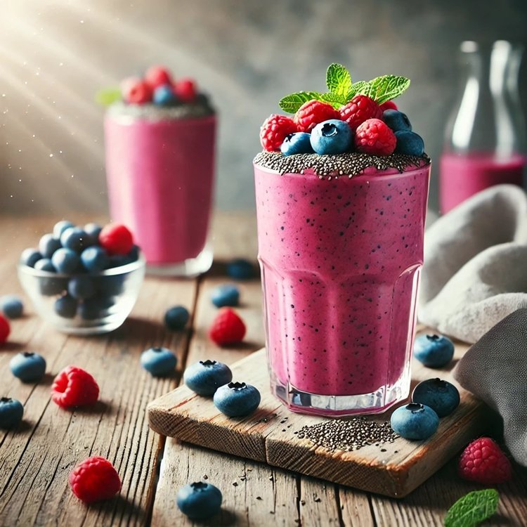 Bær-Boost Smoothie - Kolde Drikke med Aloe Vera som nøgleingrediens ...