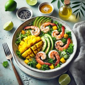 Eksotisk Salat med Mango og Rejer