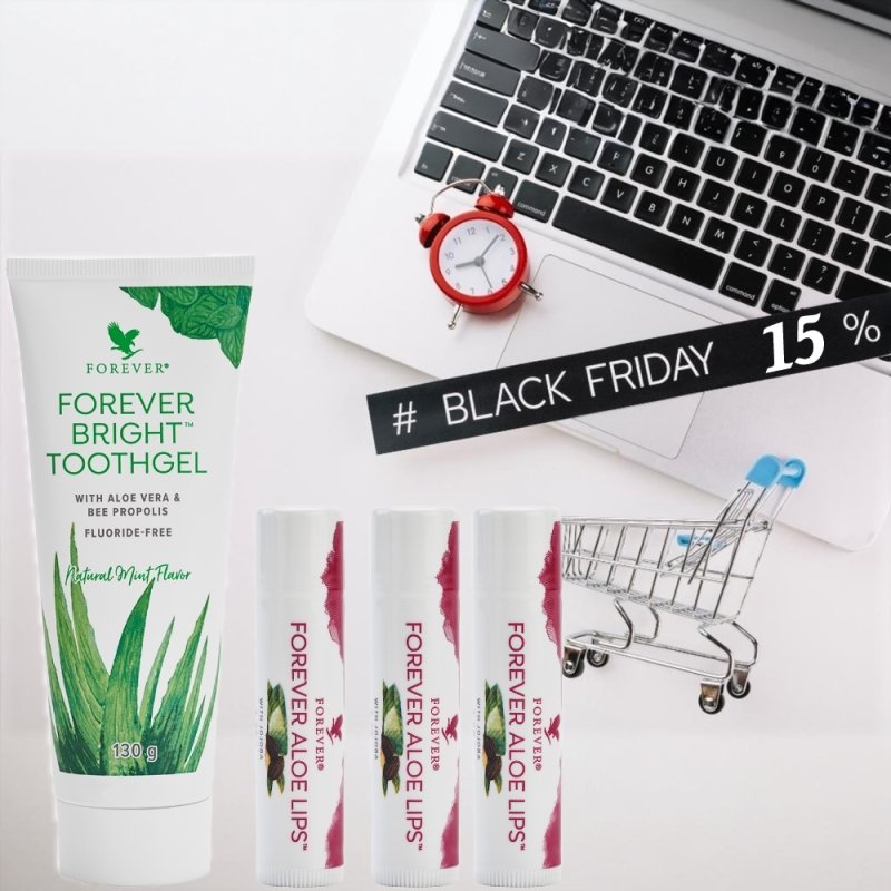Forever Bright toothgel og 3 lips 