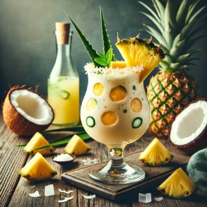 Eksotisk Ananas- og Kokosdrik