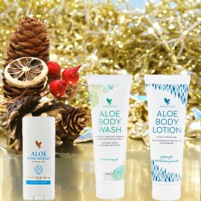 ALOE BODY WASH, BODY LOTION OG DEODERANT