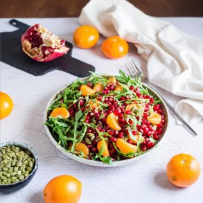 Vintersalat med Appelsin, Granatble 