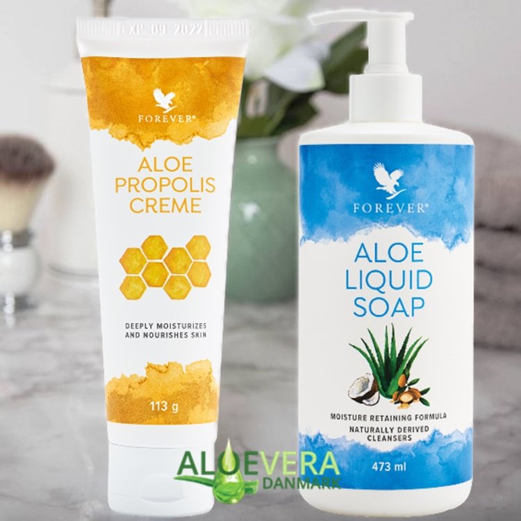 ALOE LIQUID SOAP OG PROPOLIS  giver pleje til dine hnder.